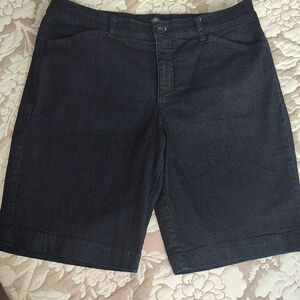 St. John's Bay Women's Dark Denim Jean Shorts
